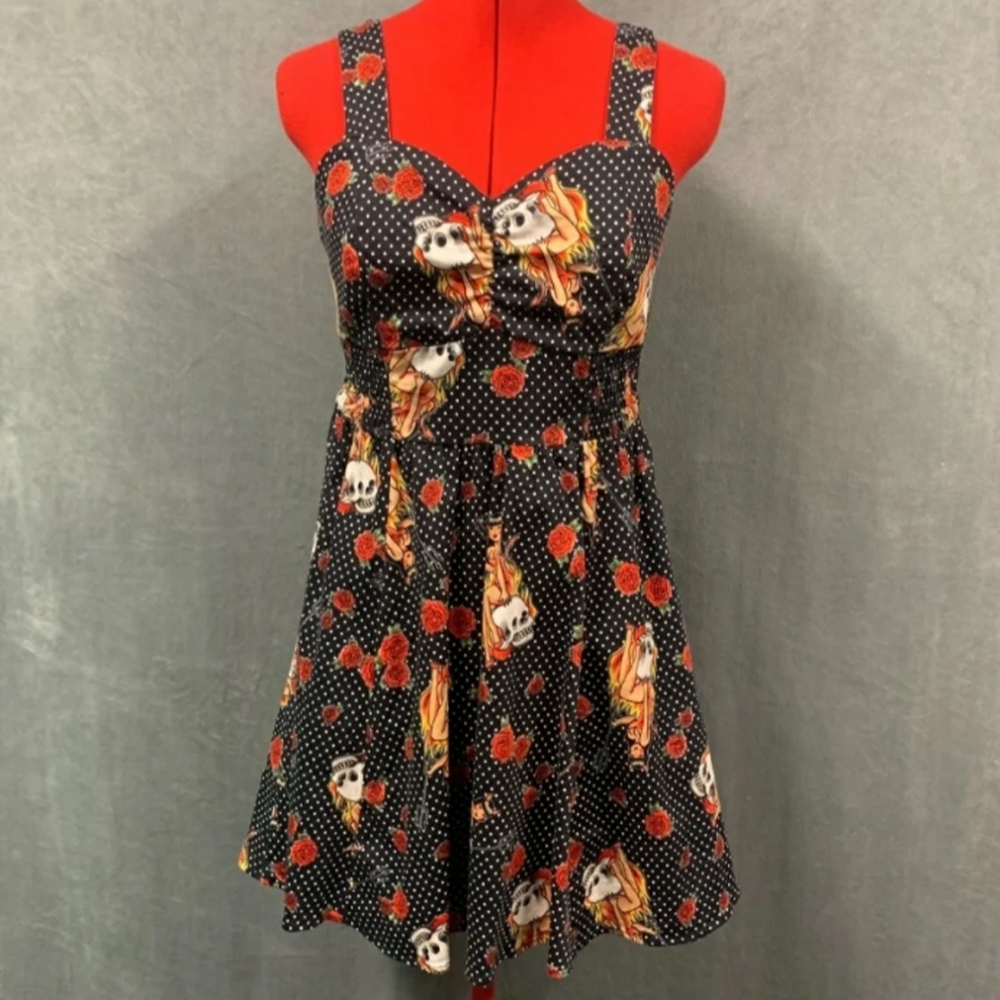 Hot Topic She Devil Pin-Up Dress/ Nwnt
